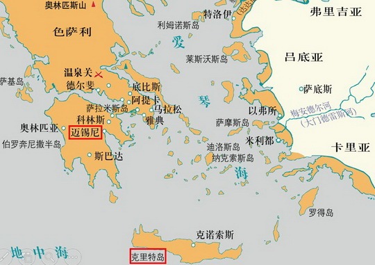 特洛伊位置地图图片